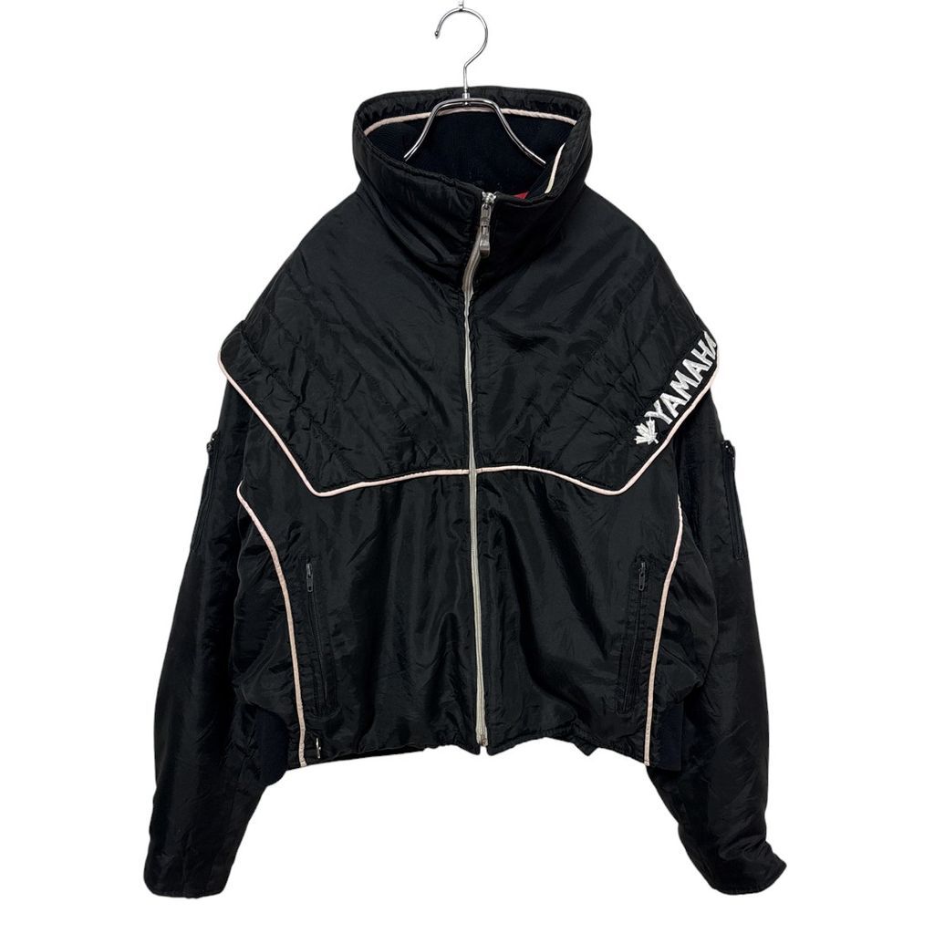 YAMAHA 中綿キルティングライナー エルボーパッチ 企業ロゴ刺繍ショート丈レーシングジャケット S 3617