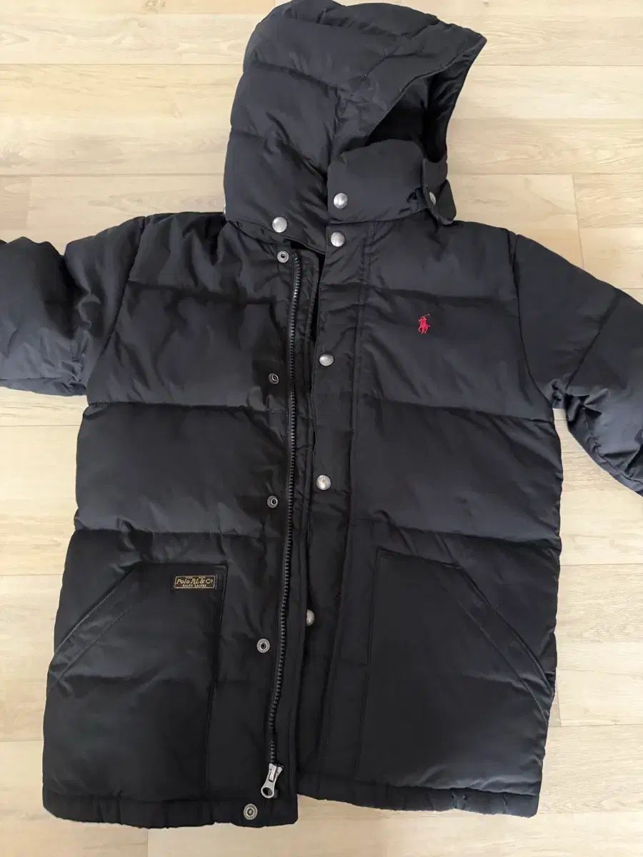 ポロラルフローレン キッズ ダウン ブラック - メルカリ