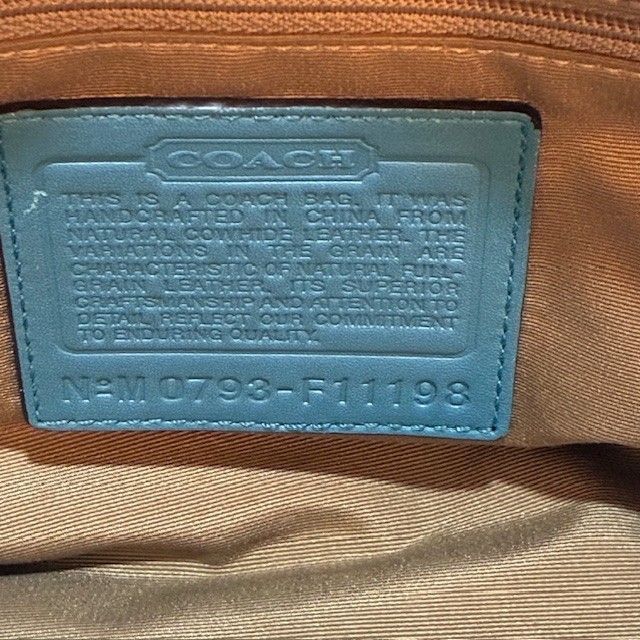 コーチ COACH パンプトンサッチェルレザー ティファニーグリーン系 