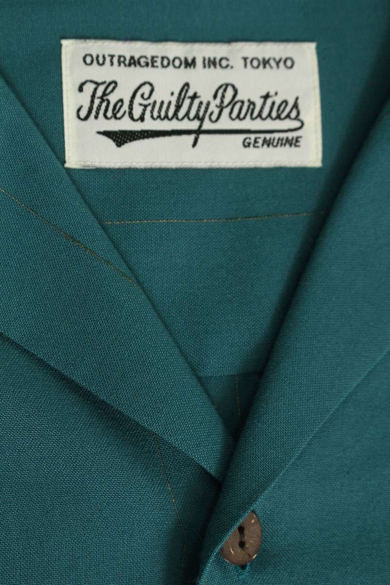 ワコマリア オープンカラー ストライプ レーヨン長袖シャツ メンズ S