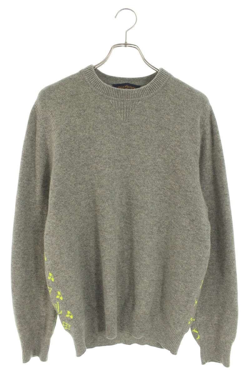 ルイヴィトン RM182M GVG HFN14W モノグラム切替カシミヤクルーネック