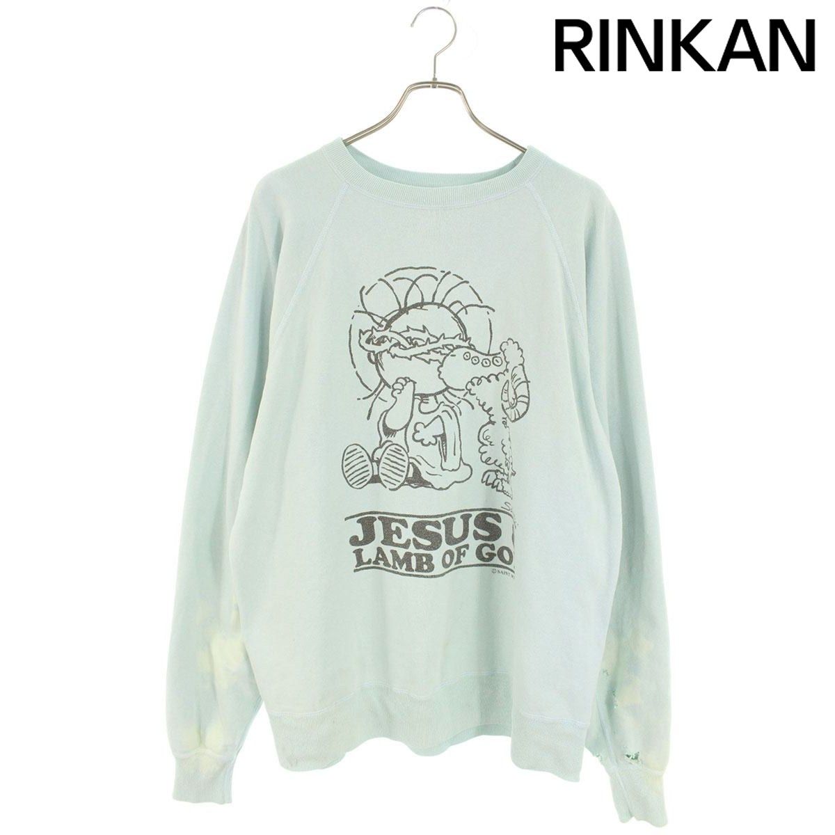 セントマイケル 23AW SM-A23-0000-024 ヴィンテージ加工JESUSプリント