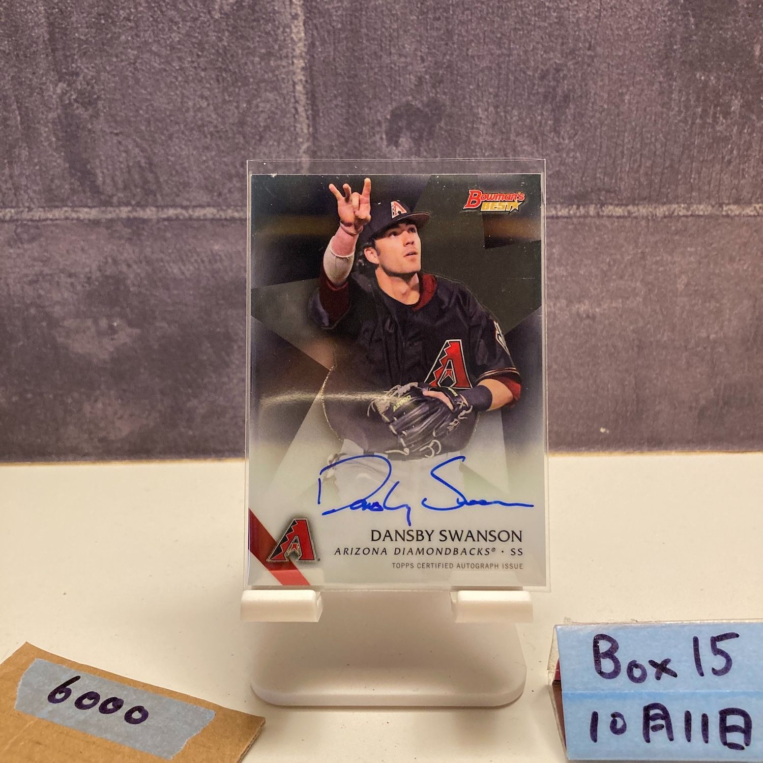 2015 Topps Bowman's Best Dansby Swanson 直筆サインカード Arizona
