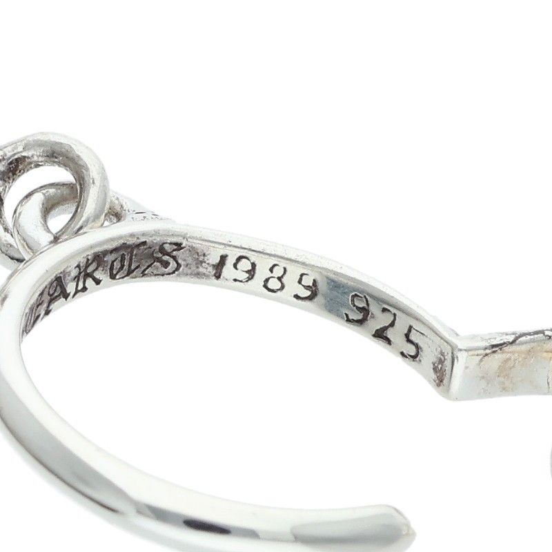 クロムハーツ TINY CH CROSS/タイニーCHクロスフープ シルバーピアス