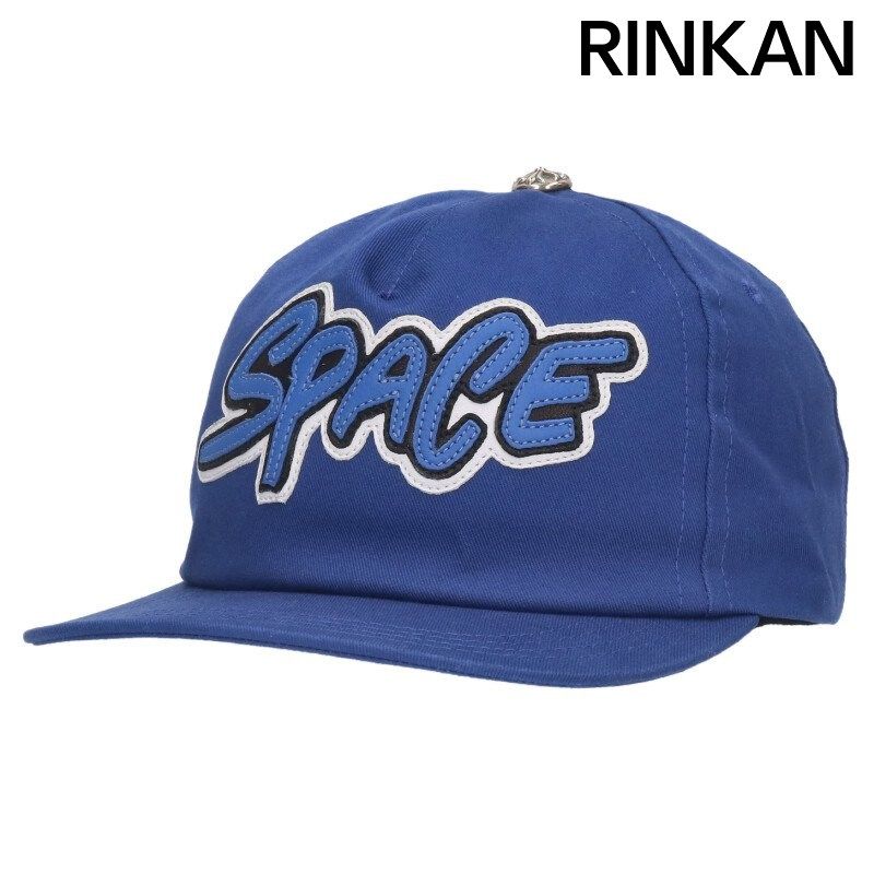 クロムハーツ TRUCKER CAP SPACEレザーパッチクロスボール帽子 メンズ ONE SIZE