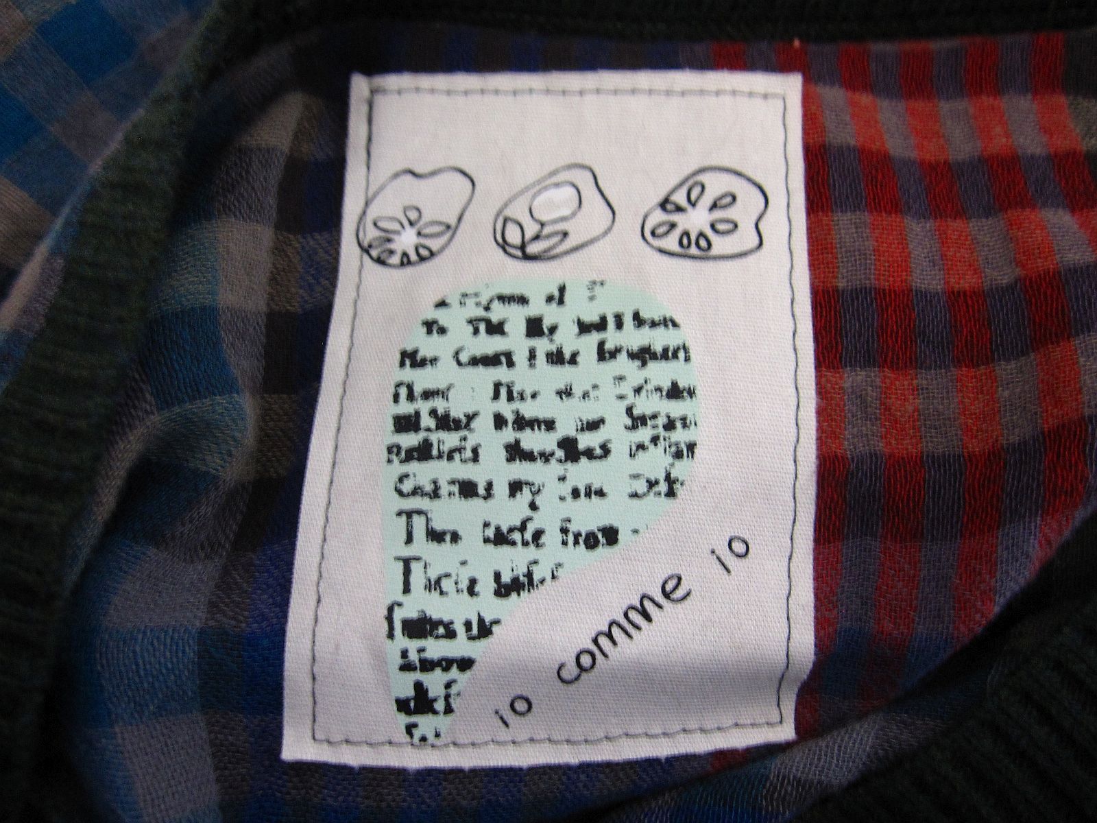 新品並✨センソユニコ　イオコムイオ　アンティークチェック ワンピース　38 麻綿 未使用】【日本製】センソユニコ io comme io イオコムイオ コットン