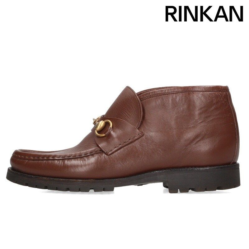 グッチ  0067 114 ホースビットアンクルシューズ メンズ 6　1/2D