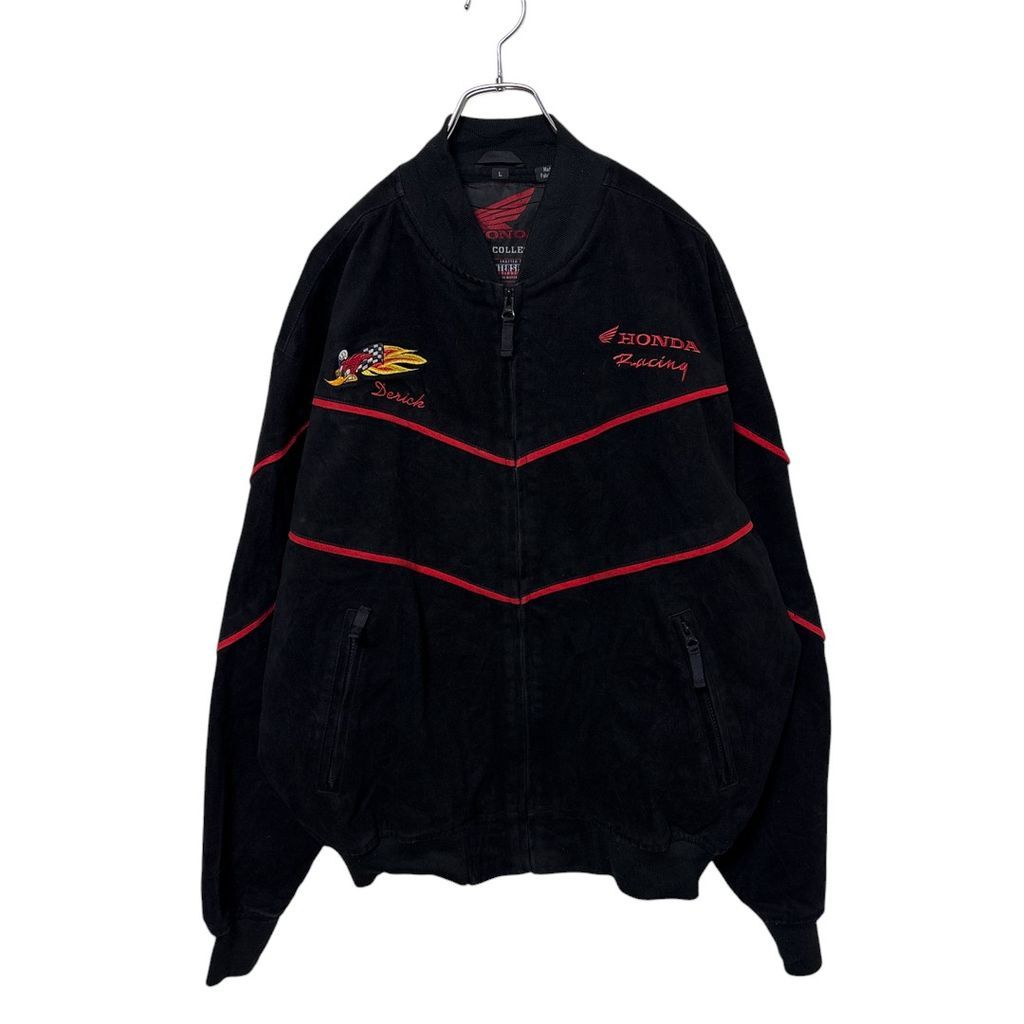 HONDA】 ウッディ・ウッドペッカー 企業ロゴ刺繍 レーシングジャケット