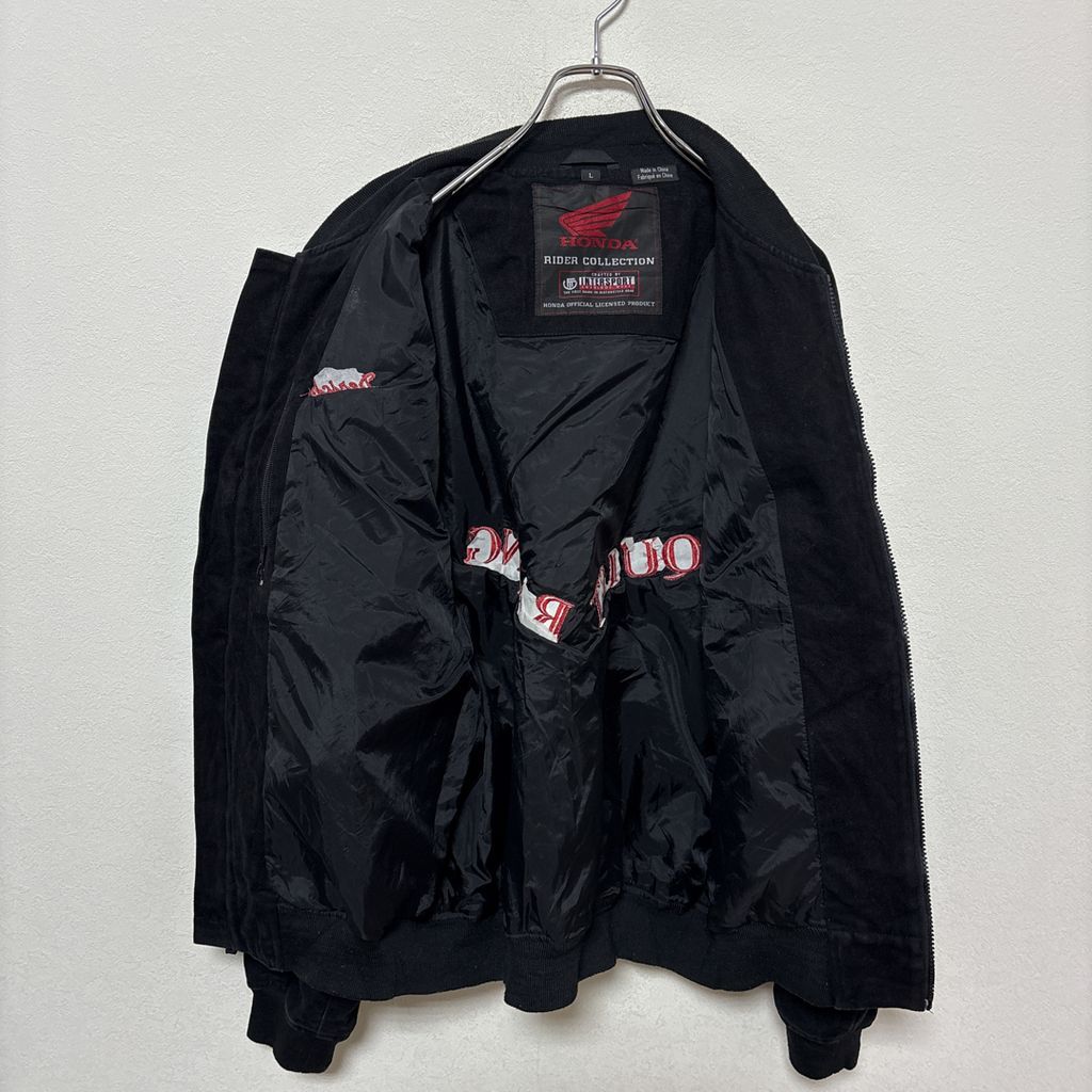 HONDA】 ウッディ・ウッドペッカー 企業ロゴ刺繍 レーシングジャケット
