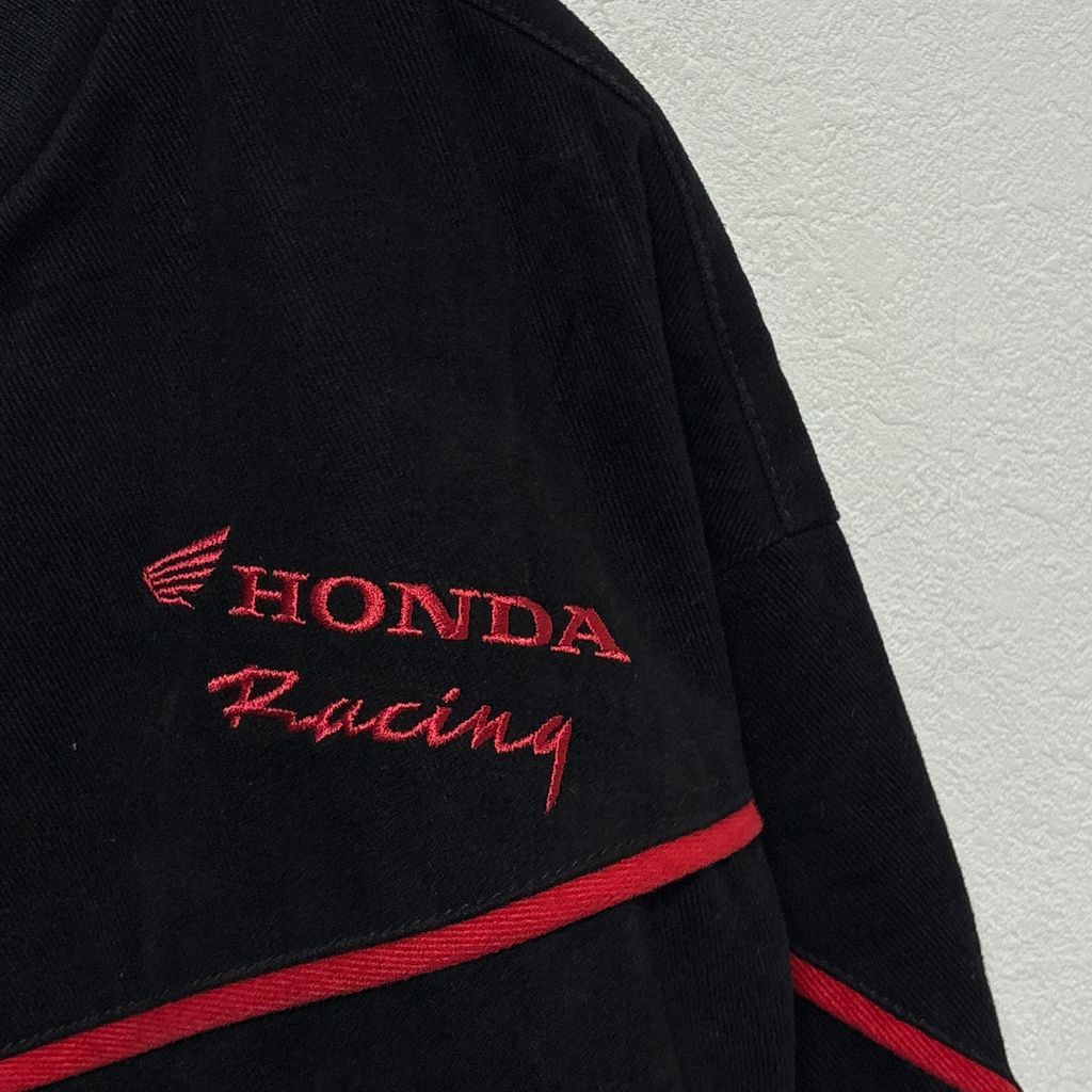 HONDA】 ウッディ・ウッドペッカー 企業ロゴ刺繍 レーシングジャケット