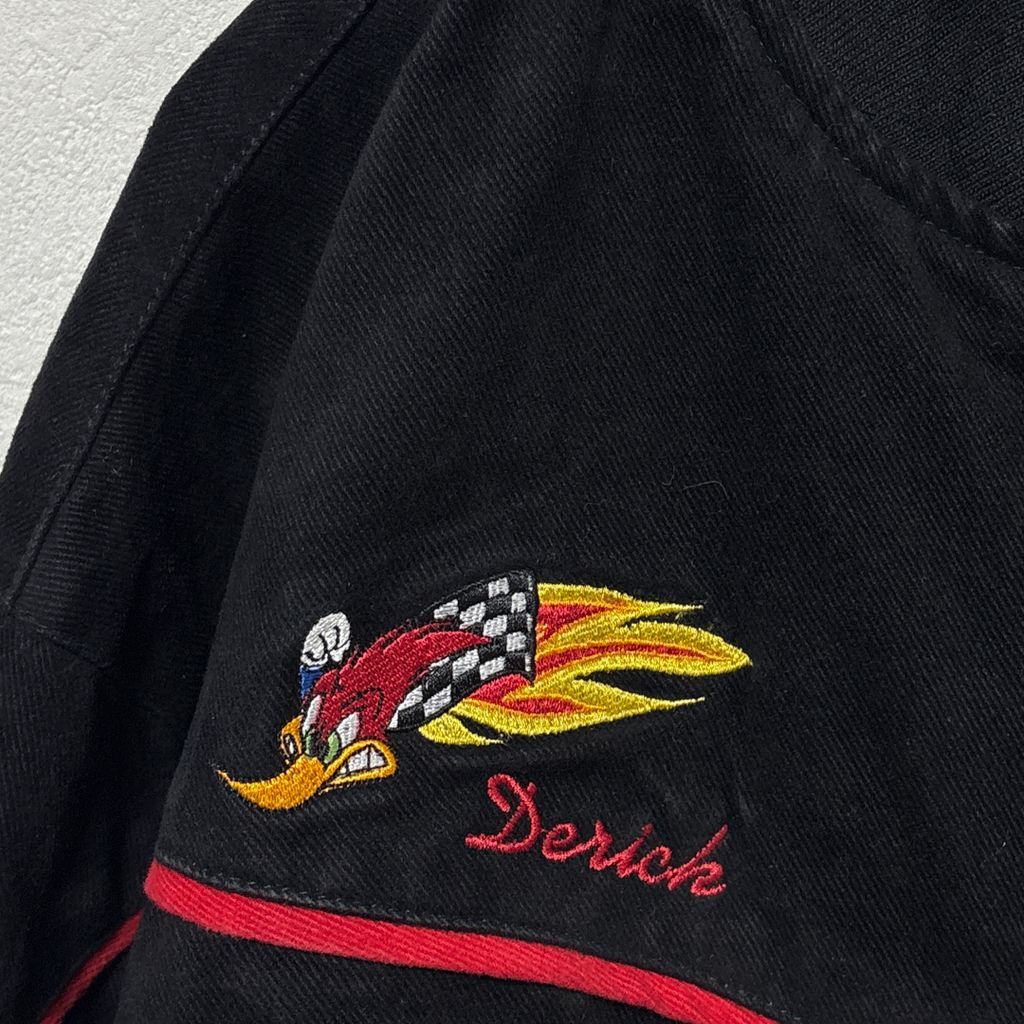 HONDA】 ウッディ・ウッドペッカー 企業ロゴ刺繍 レーシングジャケット