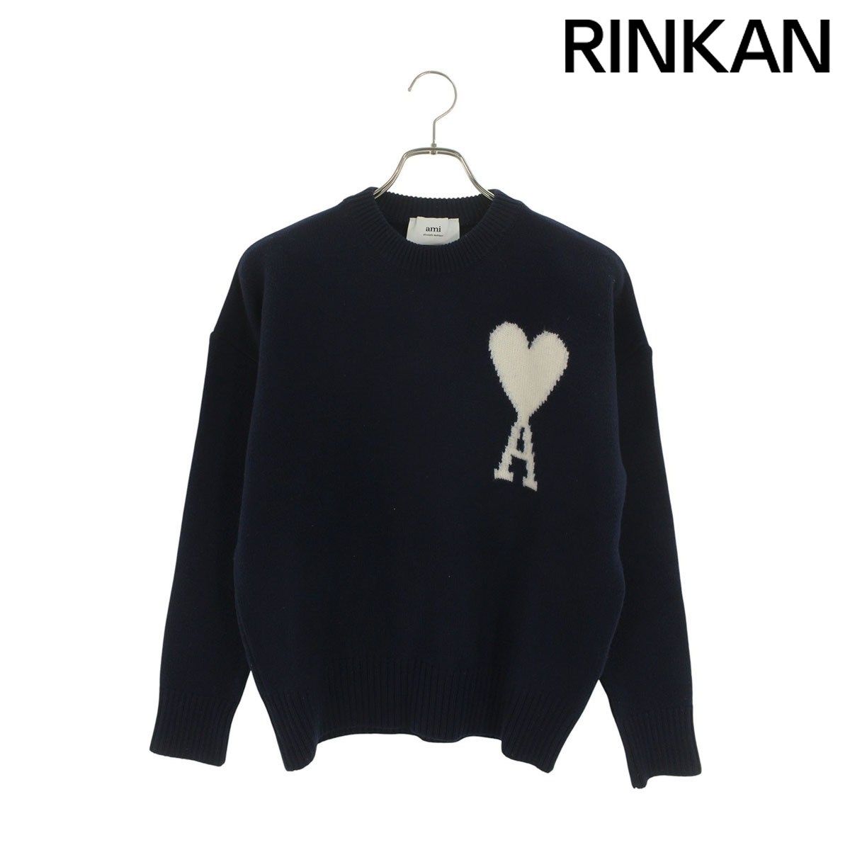 アミアレクサンドルマテュッシ UKS002.018 ハートA刺繍ニット メンズ