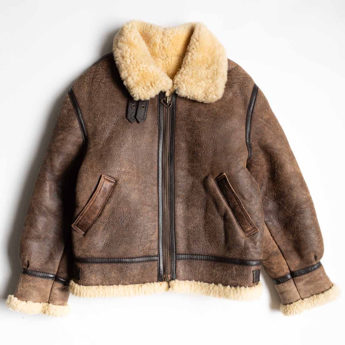 美品】WIND ARMOR【B-3 ムートンボンバージャケット】M ブラウン
