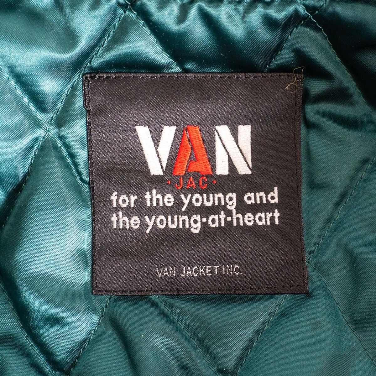 美品】 VAN JAC 【袖レザー スタジャン】L ヴァン ワッペン スタジアム