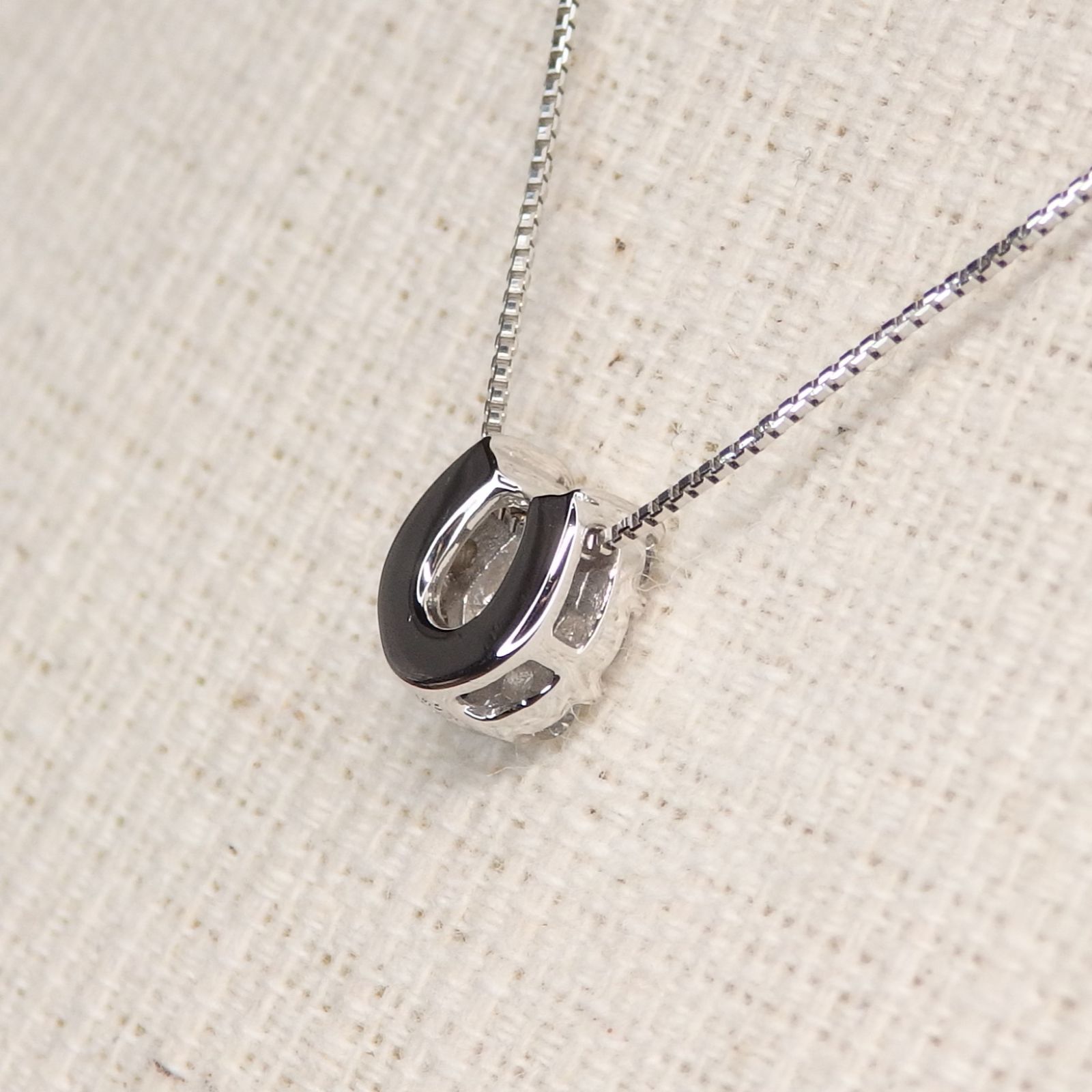 ブルーダイヤモンド ネックレス チェーン付 Z5305 0.18ct プラチナPt