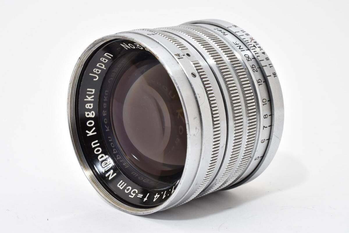 ニコン Nikon Nippon Kogaku NIKKOR S C 5 cm F 1 4 ≪富士山ロゴのキャップ付≫ L Leica 39マウント 1838