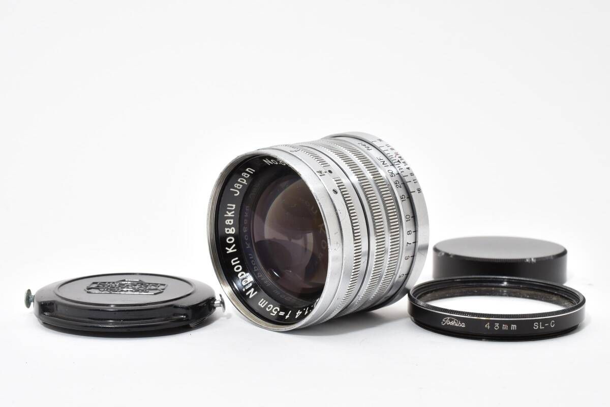 ニコン Nikon Nippon Kogaku NIKKOR-S C 5 cm F 1.4 ≪富士山ロゴのキャップ付≫ L Leica 39マウント 1838
