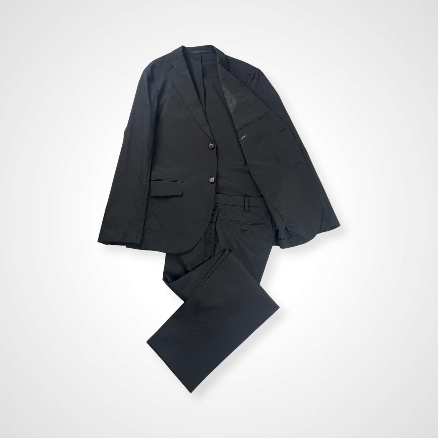 美品 ユニクロ 感動ジャケット 感動パンツ セットアップ ブラック M UNIQLO ユニクロ / 感動ジャケット・感動パンツ セットアップ ブラック