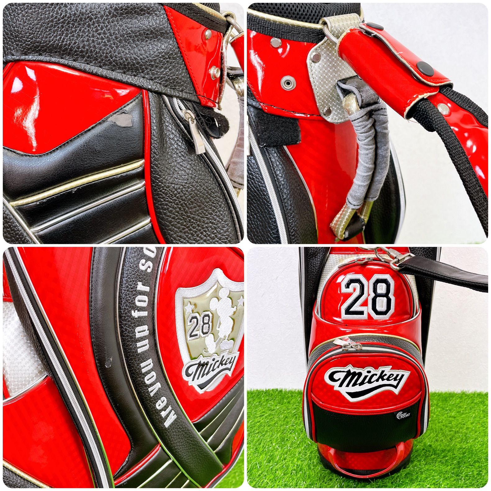 Disney mickey 28 ディズニー ミッキーマウス キャディバッグ ゴルフ