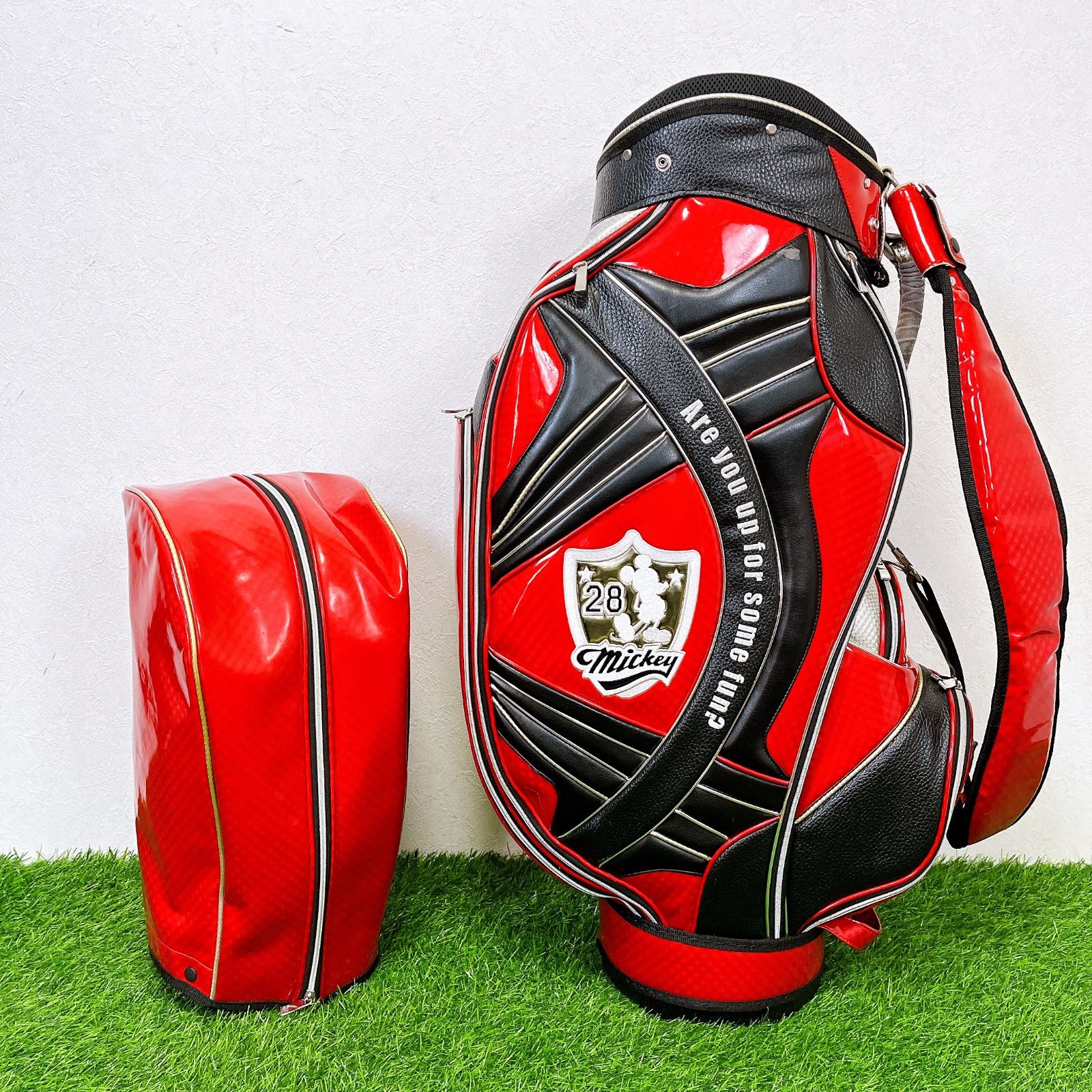 Disney mickey 28 ディズニー ミッキーマウス キャディバッグ ゴルフ