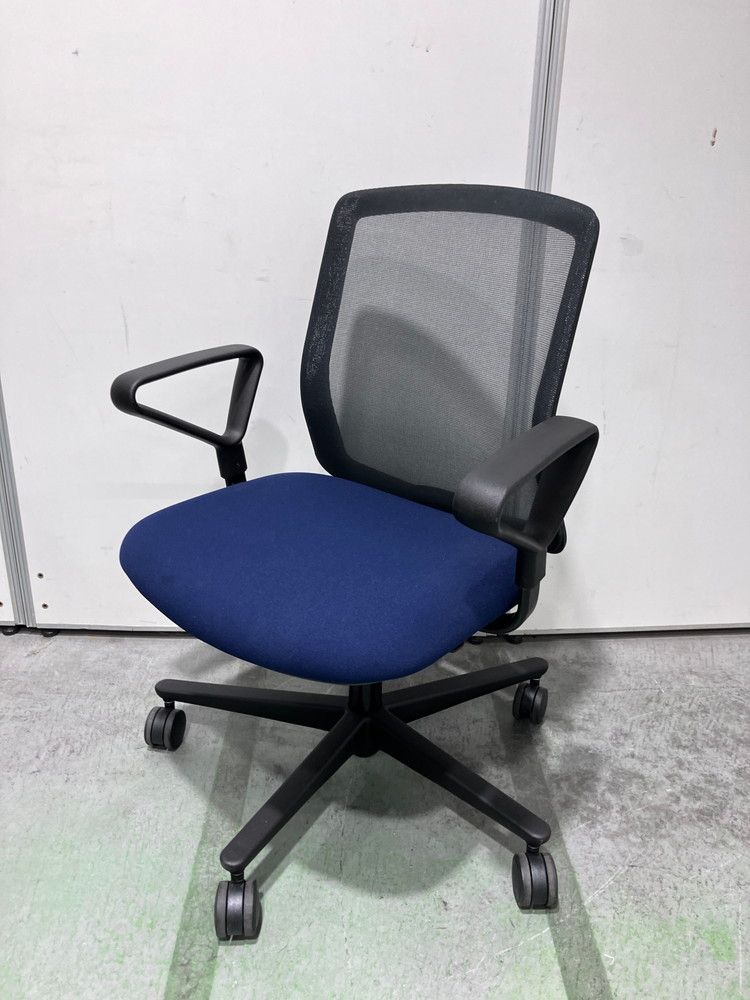 アウトレット品 ウチダ カリッサ 2チェア 固定肘付カリッサ2チェア CR 2 A-121 MBB-RPU ブルー