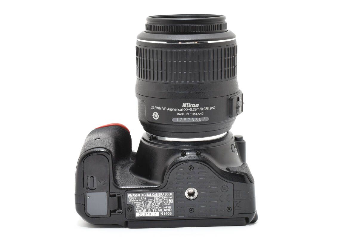  ニコン Nikon D 5500 ブラック レンズセット ≪動作光学良好 ≫ AF S DX 18 55 mm F 3 5 6 G VR 2006 デジタル一眼レフ デジタルカメラ
