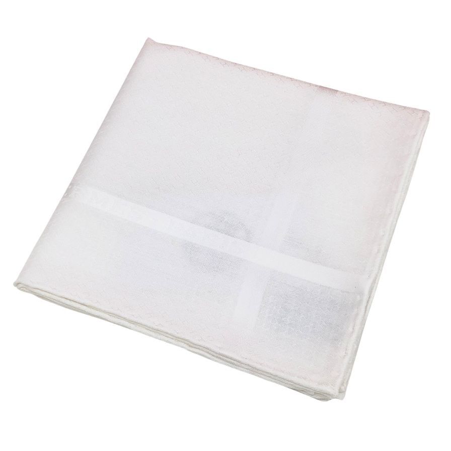 エルメス ハンカチ コットン ホワイト AFB 55