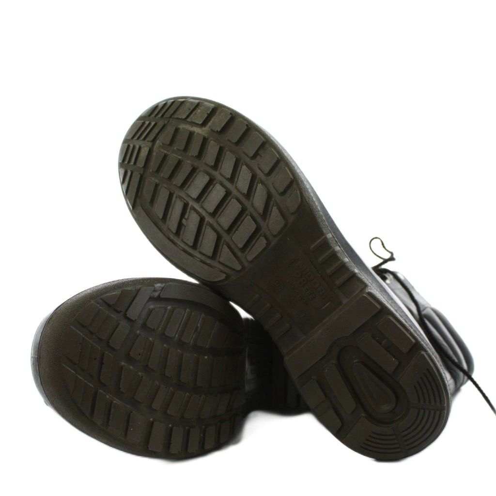 『未使用』MIDORI ミドリ　安全靴　ブーツ　レースアップ　サイドジップ 黒 ミドリ MIDORI 安全靴 ショートブーツ レースアップ 28EEE 黒 ブラック