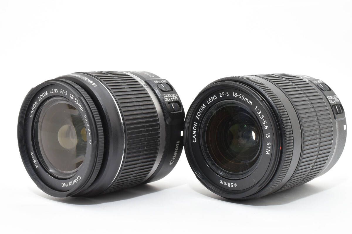 4本まとめ キヤノン Canon EF S 18 55 mm 3 5 6 ≪ 全てオートフォーカスOK≫ IS 1 II STM 2 1787
