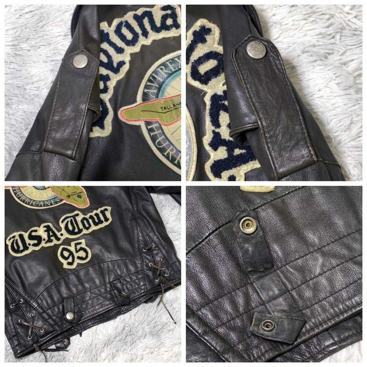 【AVIREX】DAYTONA☆レザージャケット☆ダブルライダース☆90s☆希少 希少 AVIREX DAYTONA レザー ダブルライダースジャケットS 韓国製