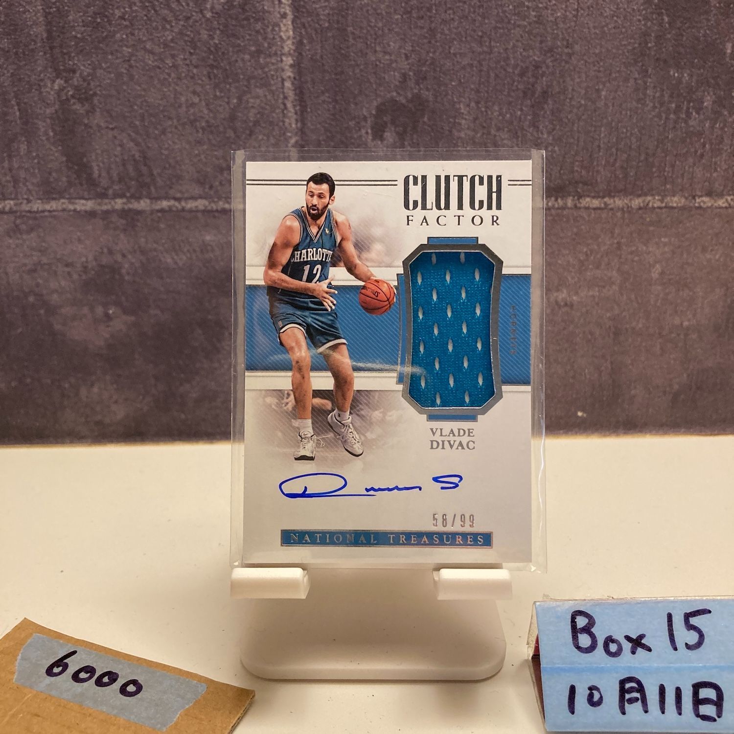 2018-19 Panini National Treasures Vlade Divac 56/99 直筆サイン