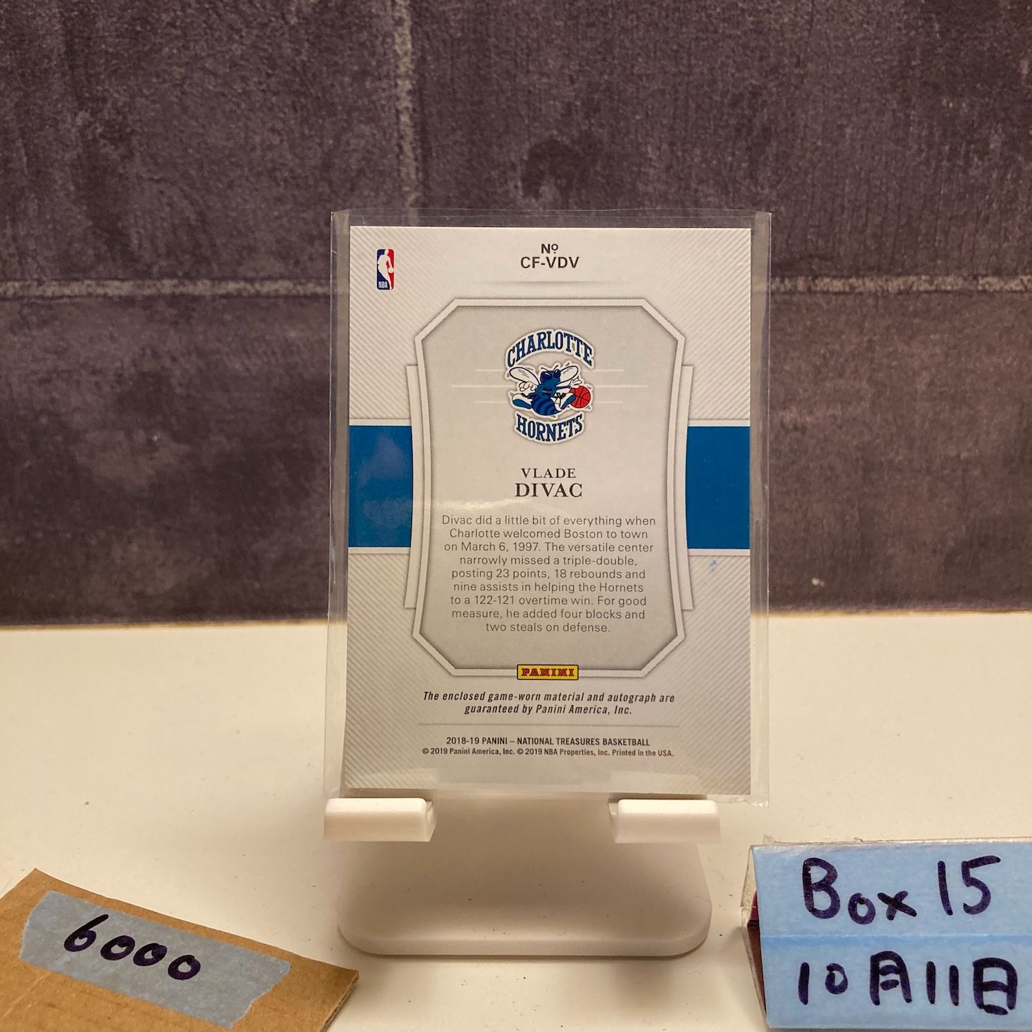 2018-19 Panini National Treasures Vlade Divac 56/99 直筆サイン