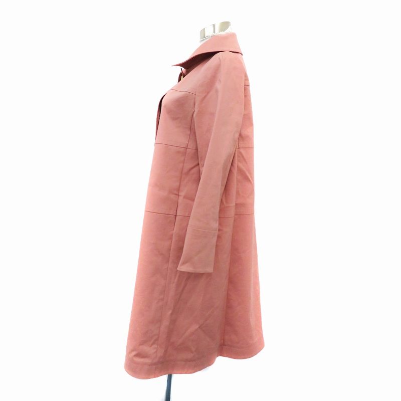 【美品】ストロベリーフィールズ スプリングコート ストロベリーフィールズ STRAWBERRY-FIELDS ステンカラーコート ノー