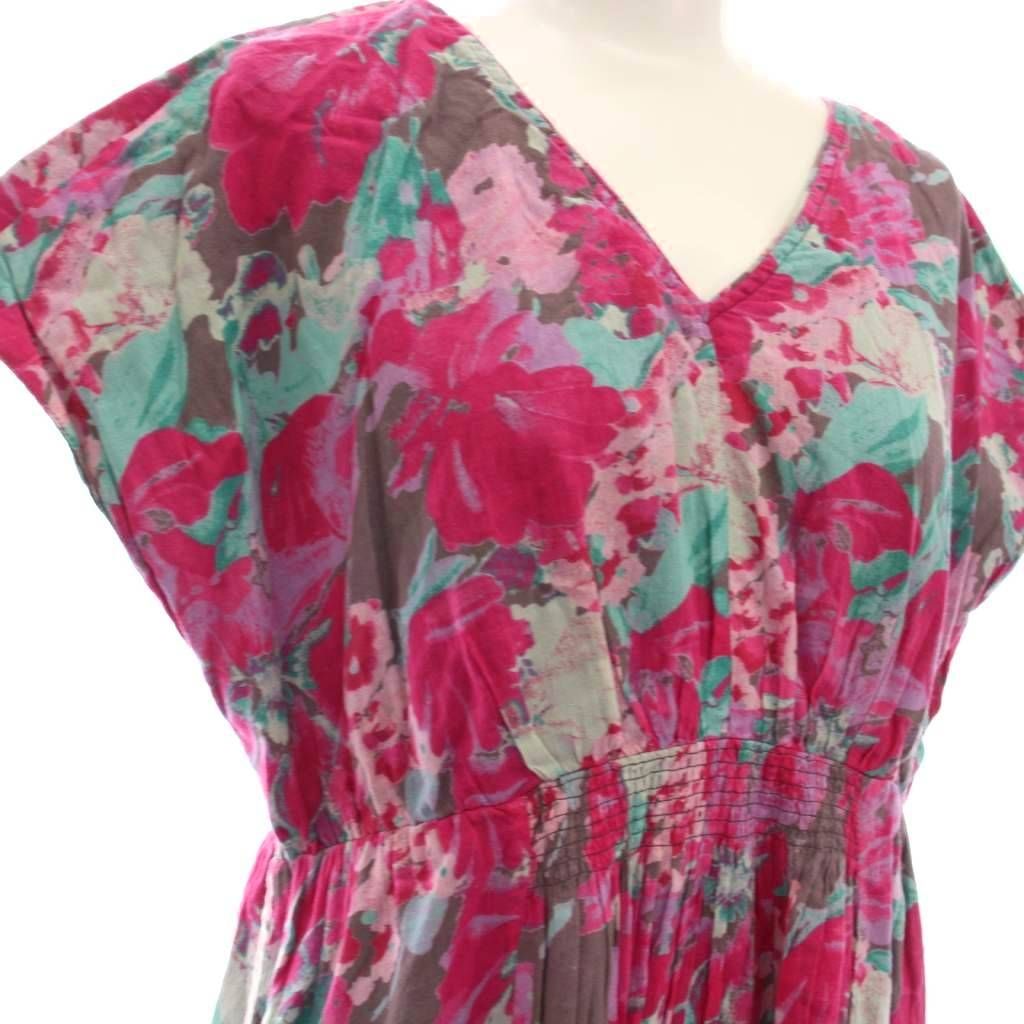 ヌキテパ NE QUITTEZ PAS! ノースリーブ ワンピース ロング フラワー