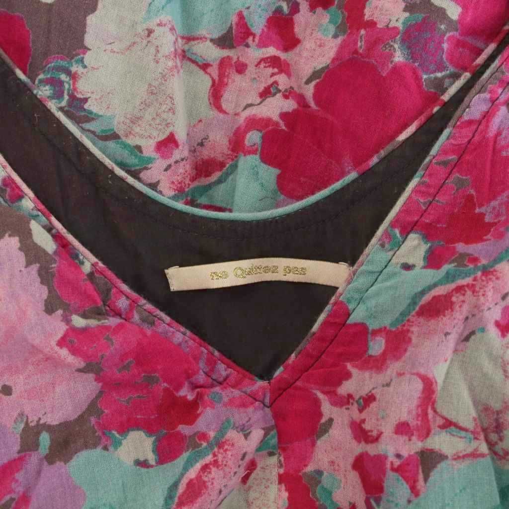 ヌキテパ NE QUITTEZ PAS! ノースリーブ ワンピース ロング フラワー