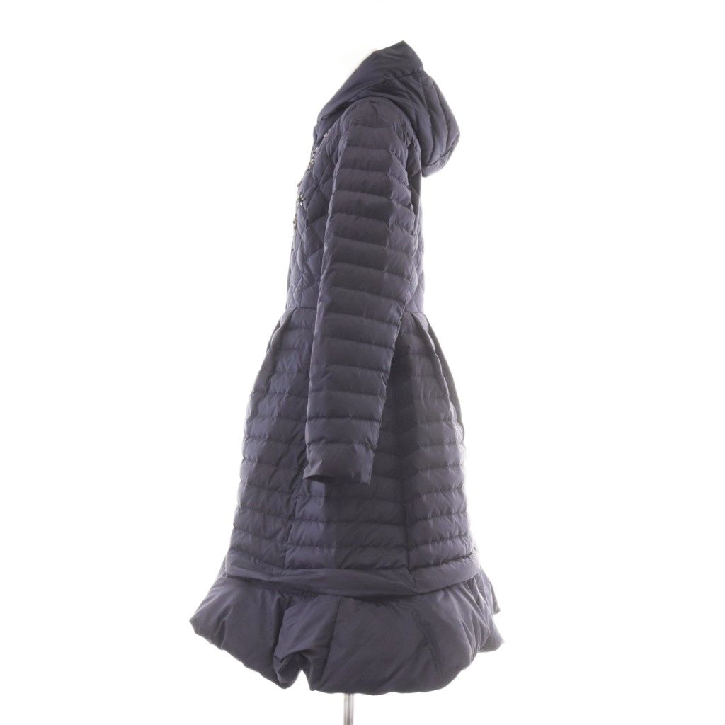 チェスティ Chesty ビジューロングダウンジャケット コート 1 紺