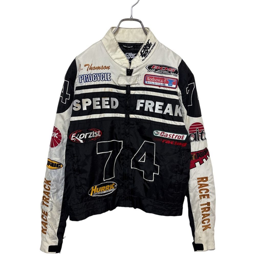 FAST LANE ナンバリング 企業ロゴ刺繍 ワッペン レーシングジャケット S 3623