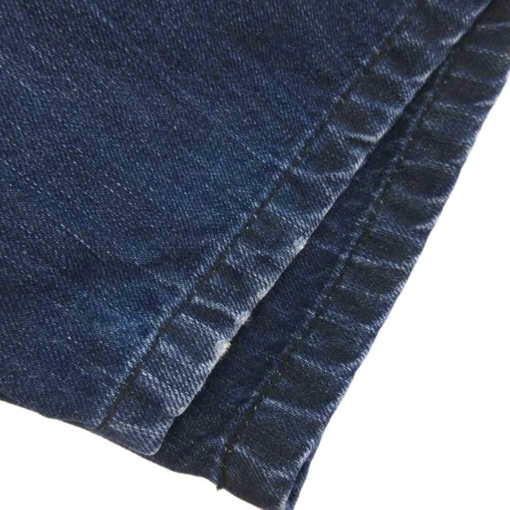 【新品】タグ付き エンポリオアルマーニ 紺デニム調パンツ W30/34L 綿パン 新品】タグ付き エンポリオアルマーニ 紺デニム調パンツ W30/34L 綿パン