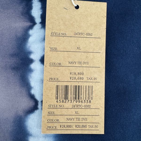 未使用】RATS/ラッツ【24SS】TIE DYE L/S TEE/ロングスリーブ 長袖 T