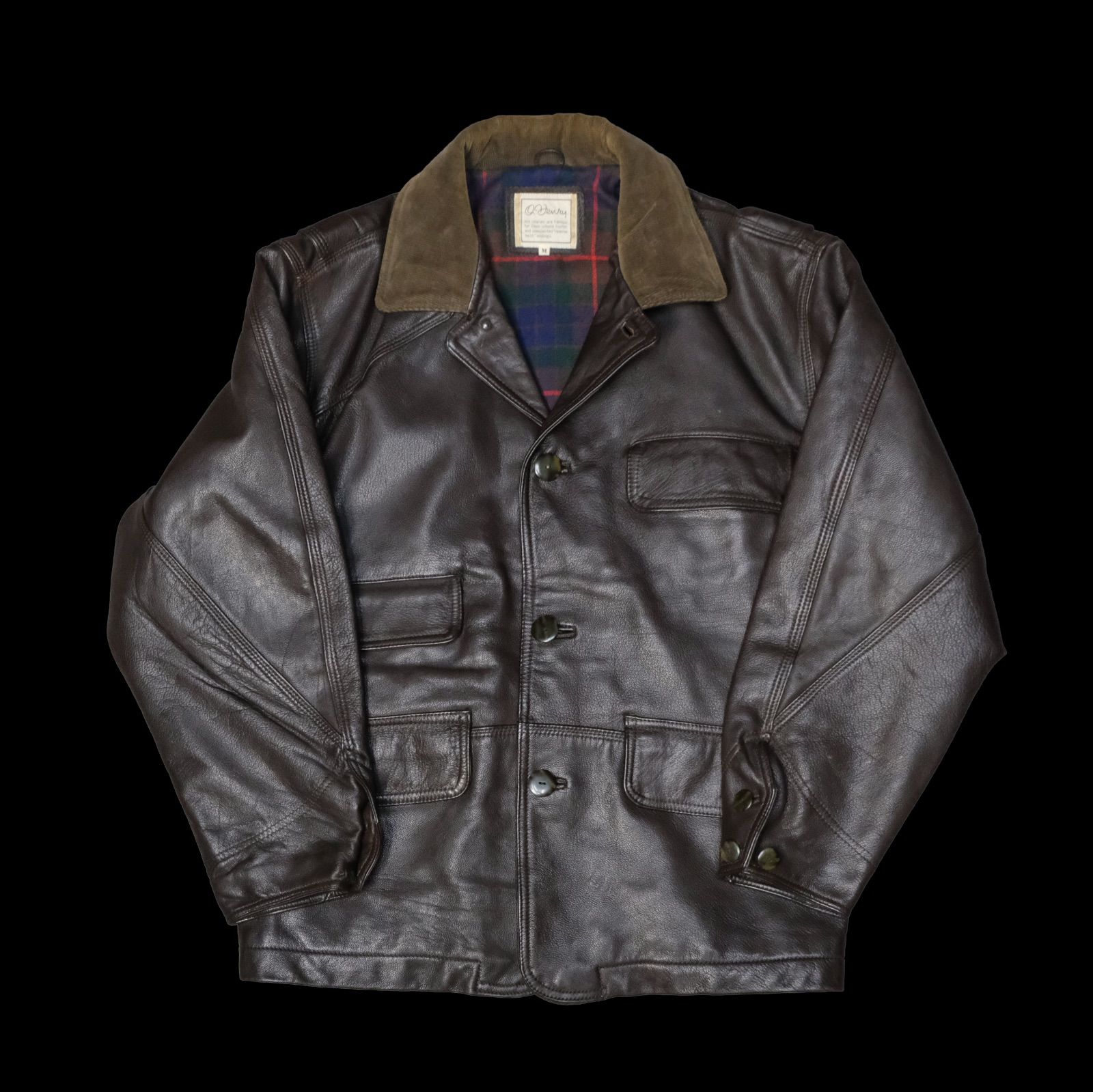 80's/90's O.Henry 羊革 レザースポーツジャケット 注文 Mサイズ