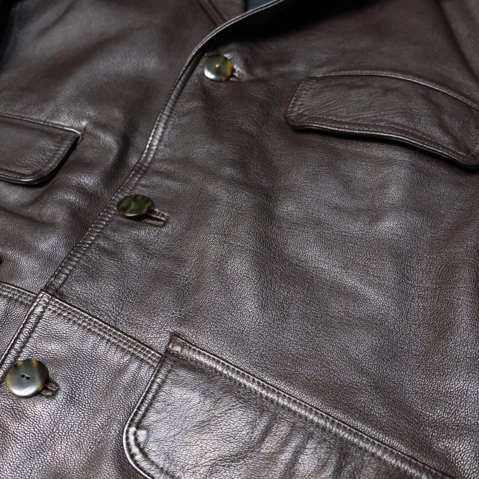 80's/90's O.Henry 羊革 レザースポーツジャケット Mサイズ