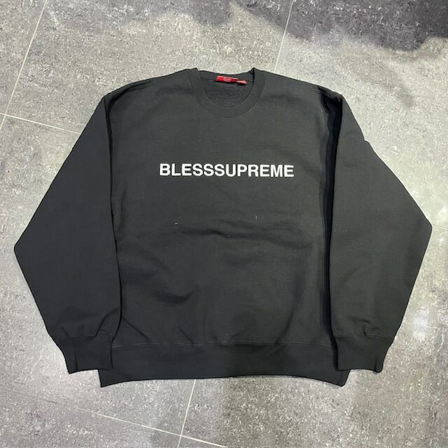 Crewneck Supreme BLESS Men's Black SizeXL Supreme 23aw Bless