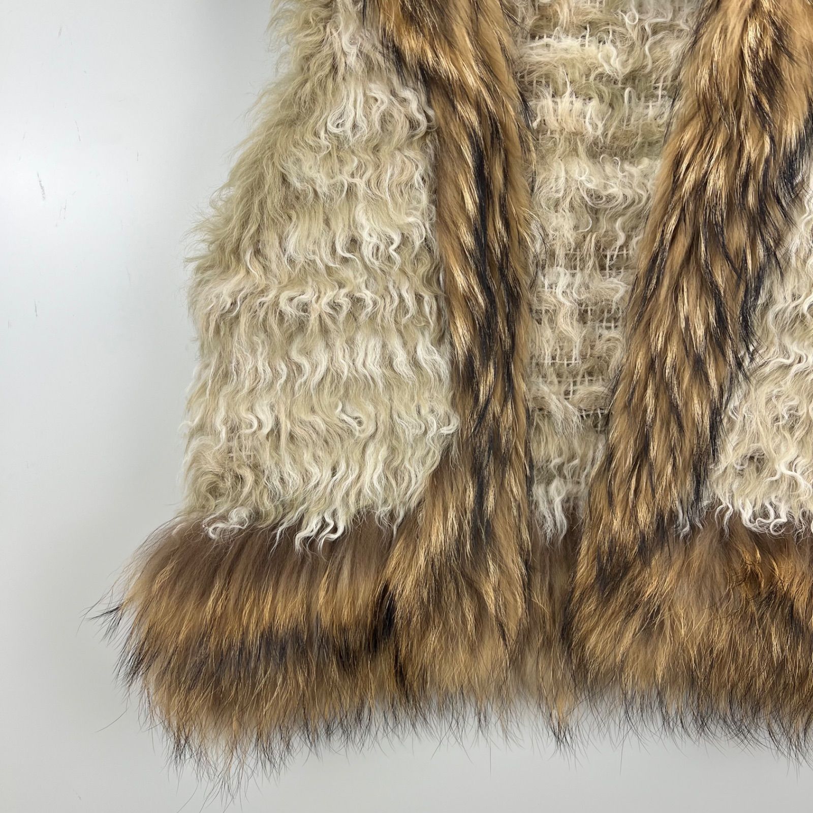 グレースコンチネンタル⭐︎フォックスファーベスト（36）リアルファー グレースコンチネンタル リアルファーベスト フォックスファー ゴート