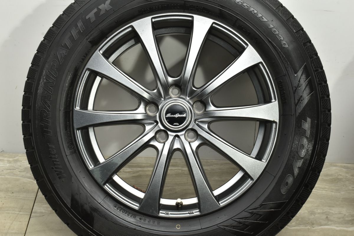 バリ溝 美品】ユーロスピード 17in 7J +48 PCD114.3 トーヨー