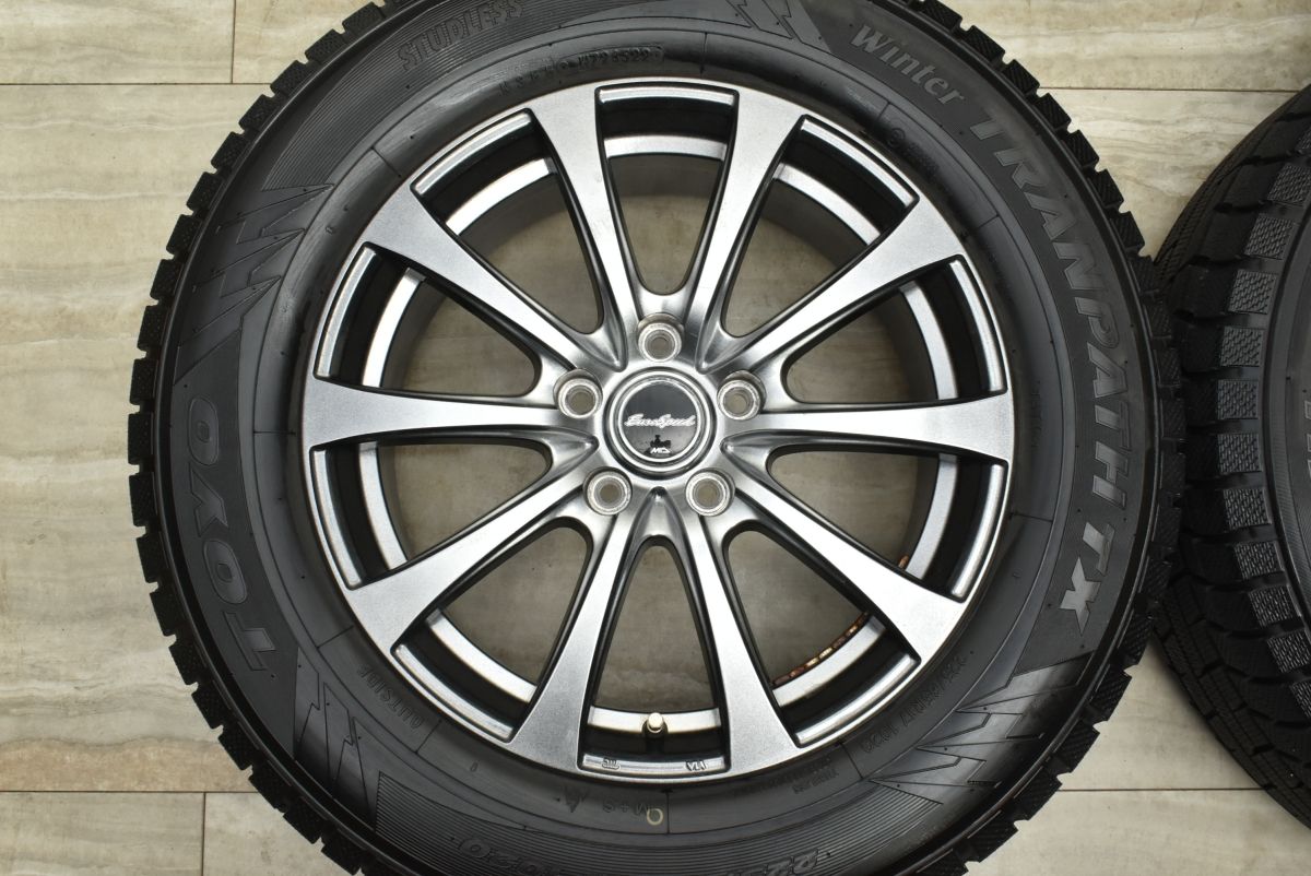 バリ溝 美品】ユーロスピード 17in 7J +48 PCD114.3 トーヨー