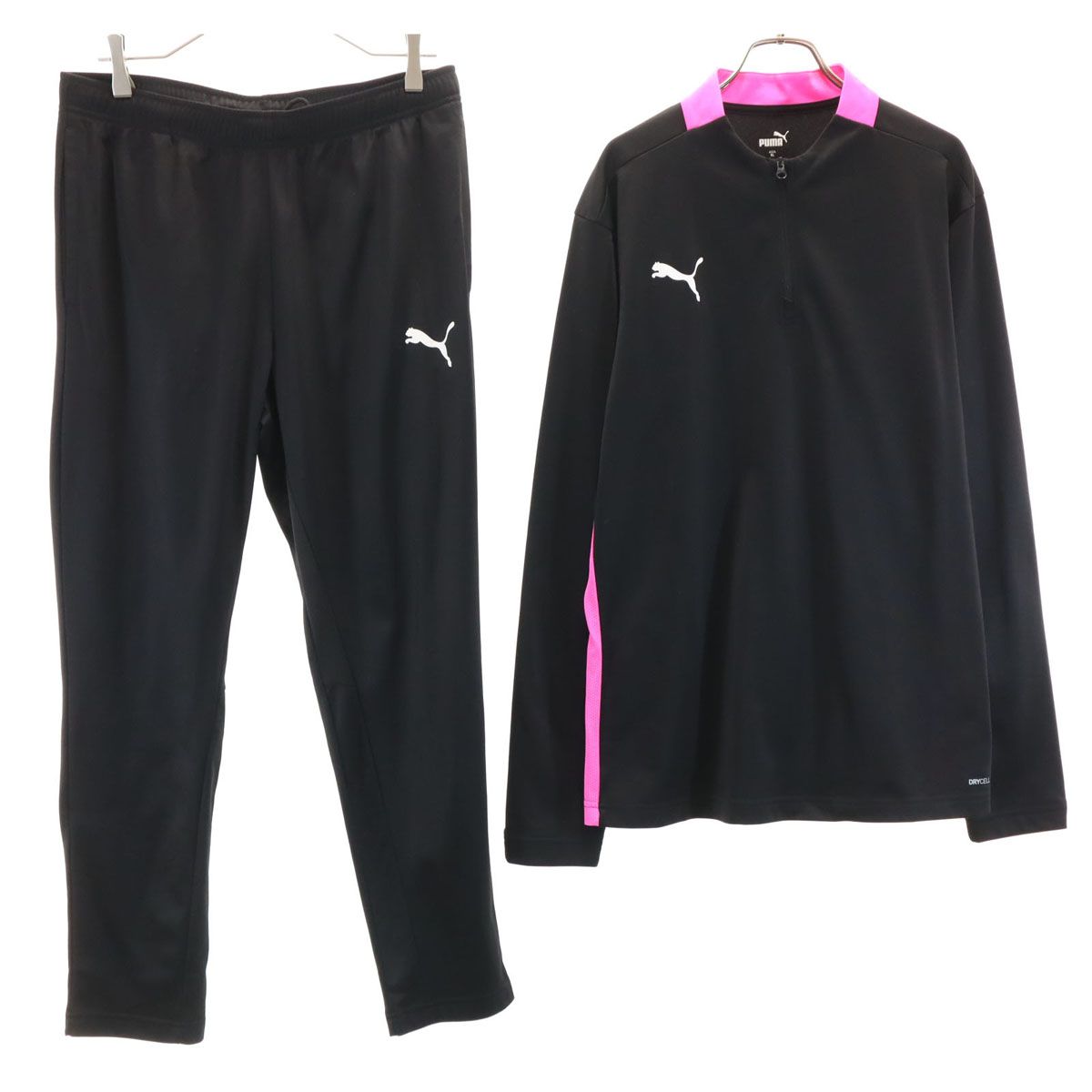 美品 PUMA プーマ トレーニング ハーフジップ ウェア 上下 