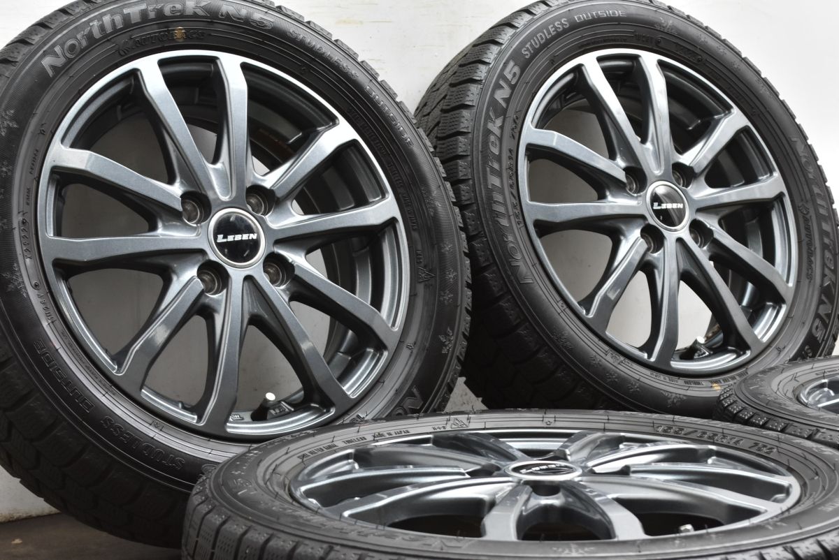 大 LEBEN 14 in 4 5 J 45 PCD 100 ノーストレック N 155 65 R 軽自動車用サイズ BOX デイズ サクラ スペーシア ワゴンR タント