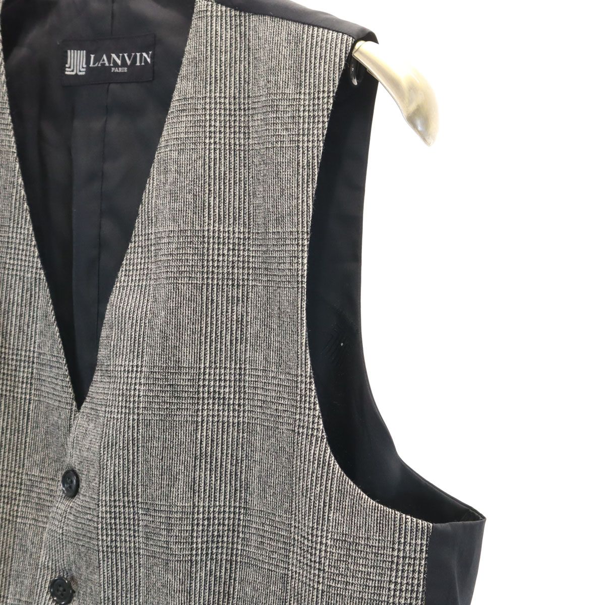 LANVIN ランバン グレンチェック テーラードジャケット 上下 