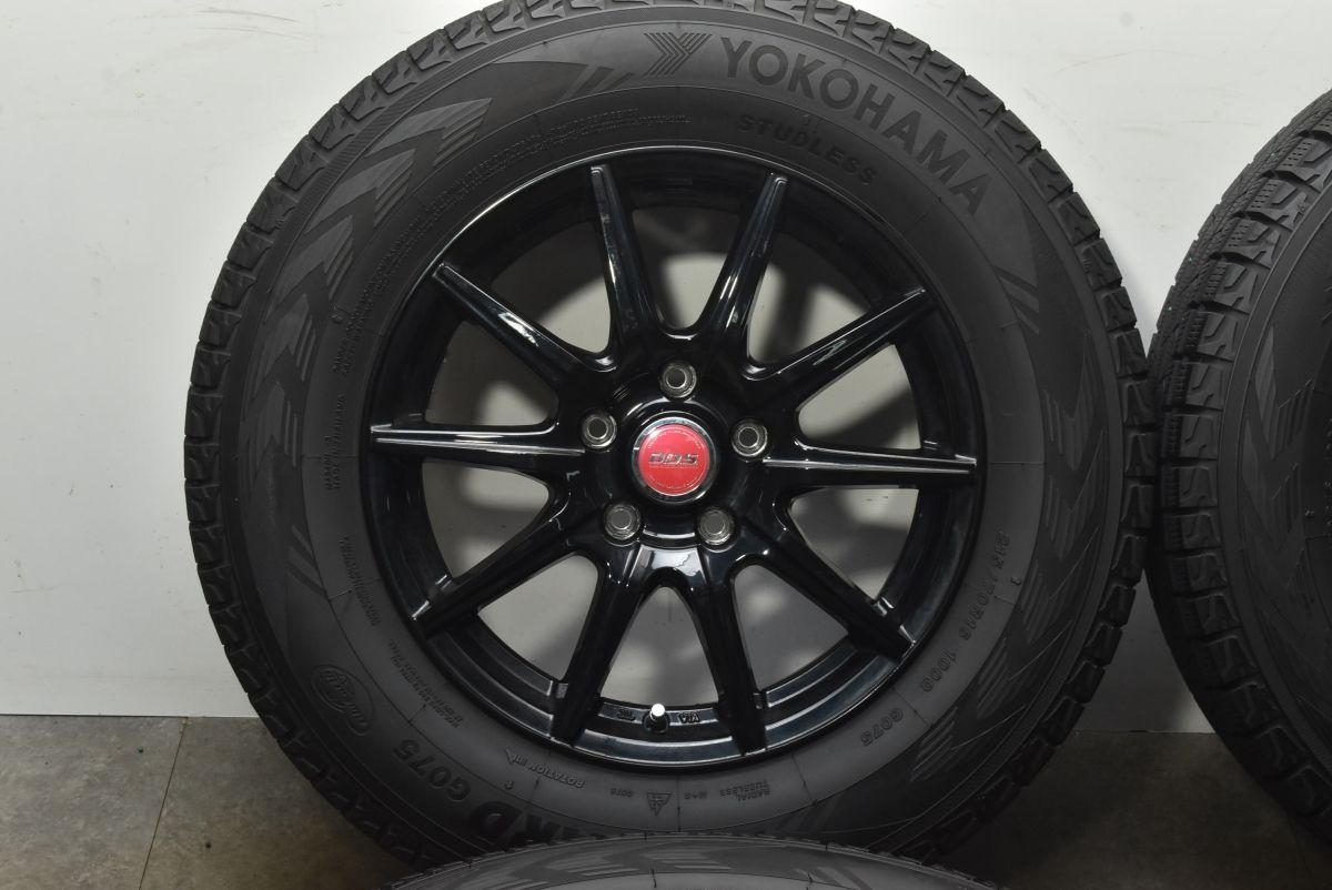  DOS 16 in 6 5 J 38 PCD 114 3 ヨコハマ アイスガード G 075 215 70 R デリカD アウトランダー エクリプスクロス RAV 4 ハリアー 16インチ タイヤ ホイールセット