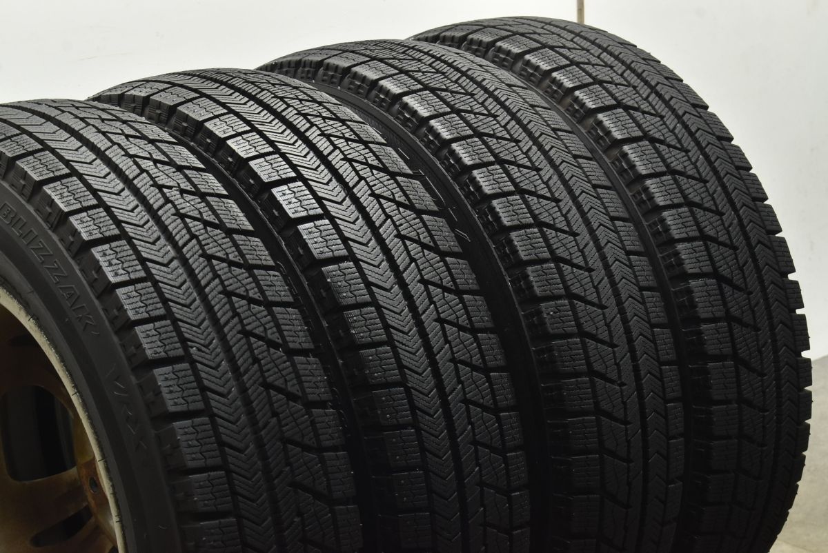 バリ溝】EuroSpeed 13in 4.00B+43 PCD100 ブリヂストン ブリザック VRX